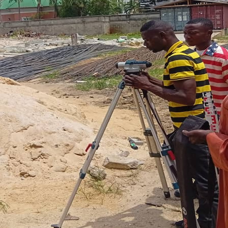 Building construction project in Lagos managed by De Finibus Construction Limited