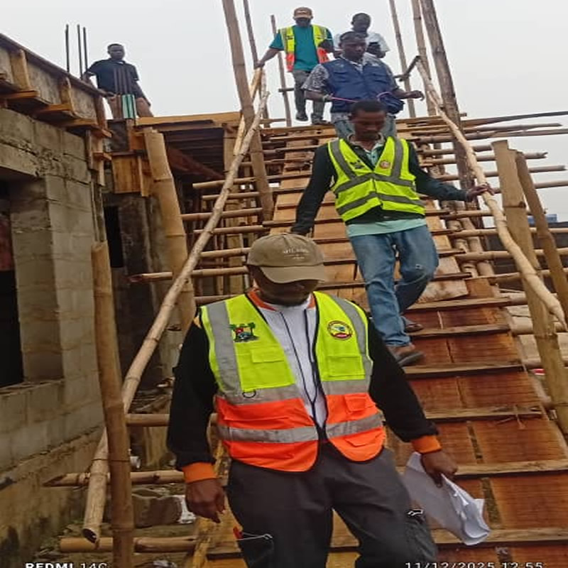 Building construction project in Lagos managed by De Finibus Construction Limited