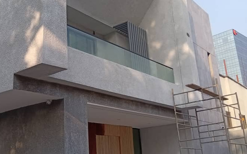 Detached residential construction project at Lot 168, Phase 2, Reef Courts Estate in Port Harcourt by Temamost Nigeria Ltd showcasing expert building design