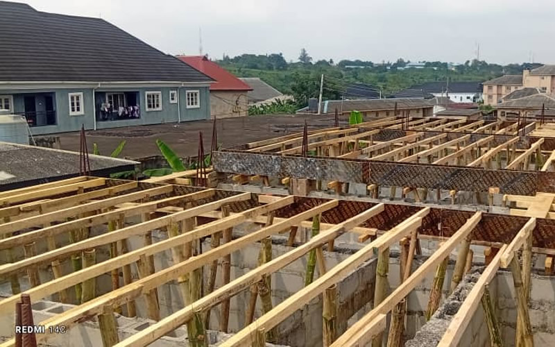 Warehouse and workshop construction project in Port Harcourt by Temamost Nigeria Ltd showcasing expert project management and innovative building solutions.